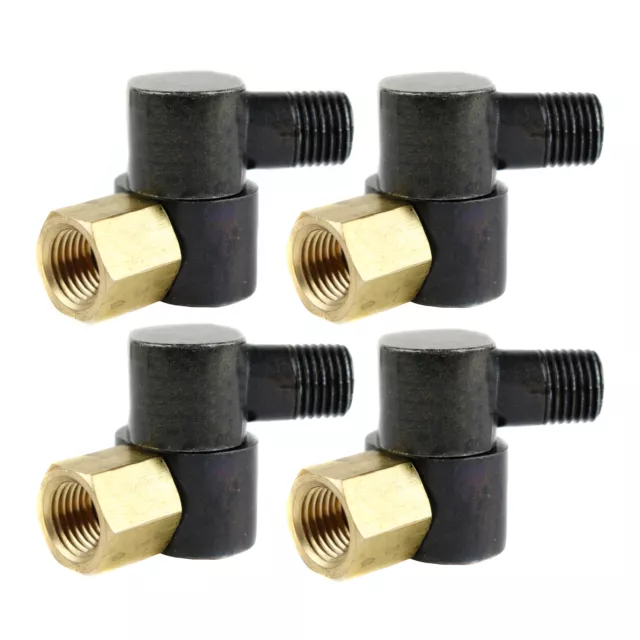1/4" Swivel Connector 360 Degree NPT Compressed Air Flow Tool Hose 4 Pack