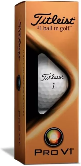 TITLEIST Pro V1 ProV1 New Golf Balls 2021/22 Model Pack of 3 Sleeve Standard