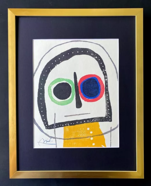 Joan Miro +1971 Beautiful Signed Print Matted 11 X 14 + Buy It Now!!