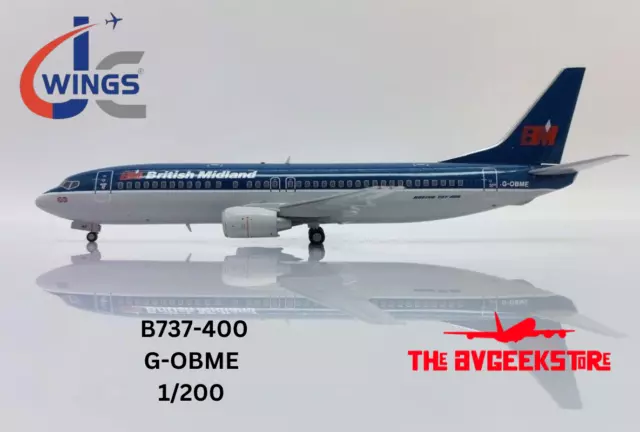 British Midland - B737-400 - G-OBME - 1/200 - JC Wings - JC20260