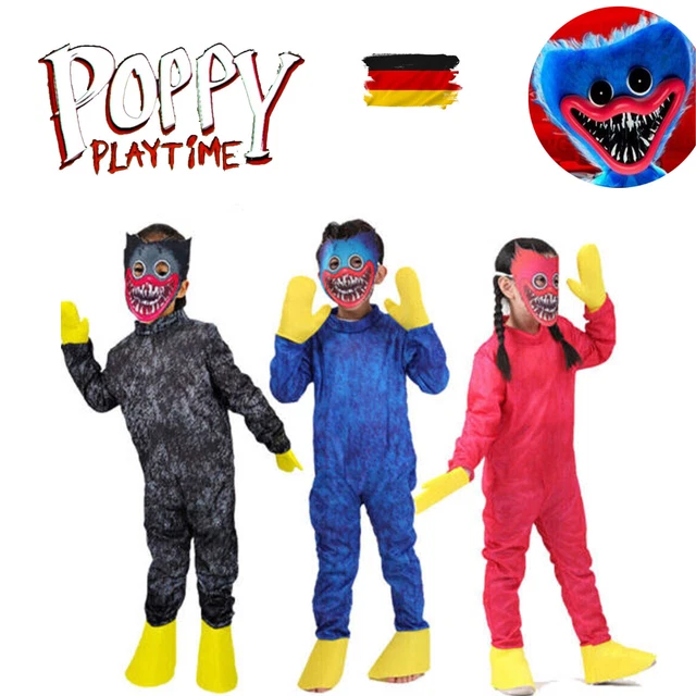 Huggy Cosplays POPPY PLAYTIME HUGGY Wuggy Overall Kinder Karneval Cosplay Jumpsuit ...