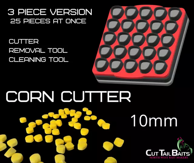 CORN CUTTER 10mm, Corn topper  Boilie carp fishing pop ups wafters boilie roller