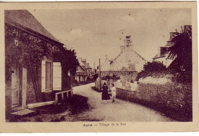 CPA 50 near Coutances Gratot Blainville Coutainville AGON Village de la Rue