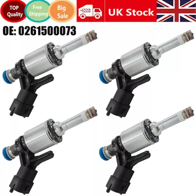 4X For Citroen C4 C5 Ds3 Ds4 Ds5 Peugeot 207 1.6 Petrol Fuel Injector 0261500073