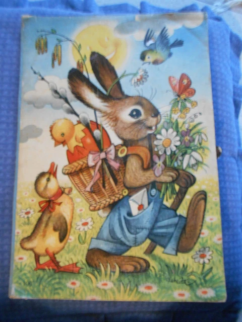 "Ricky the Rabbit" - Osterhasen Pop-Up-Aufstellbuch Kubasta   Arita-nr.106-1955