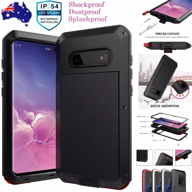 Heavy Duty Shockproof Metal Hard Case Cover For Samsung Galaxy S10 S9 Plus Note8
