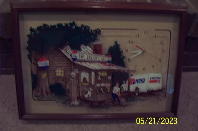 Pepsi Cola - "The Creech's Place" Clock - Working Condition