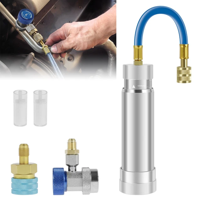 AC OIL DYE Injector R134A Compressor Oil Injector Kit with Snap Quick