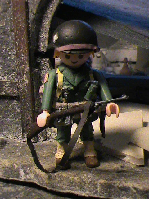 PLAYMOBIL PERSONNALISÉ US 457 Th Artillery Battalion (NORMANDIA-1944