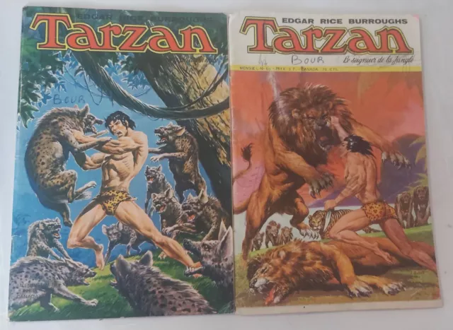 Tarzan le seigneur de la jungle N°50 et 51, Edgar Rice Burroughs, 1976