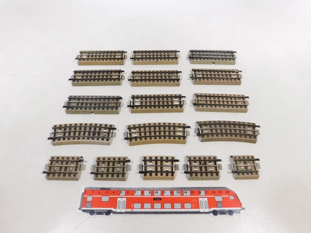 15 Sections De Voie Courbe Märklin H0/00 – AC – Pour 3600/800 – Occasion