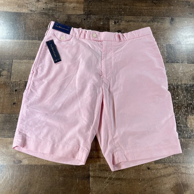 Polo Ralph Lauren Mens Shorts 36W Pink Chino Hunting Dog Flat Front Low Rise Polo Ralph Lauren Mens Shorts 36W Pink Chino Hunting Dog Flat Front Low Rise