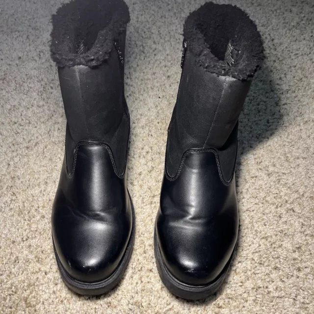 TOTES winter Snow Rain Dustin Black Boots Shoes Men Size 10