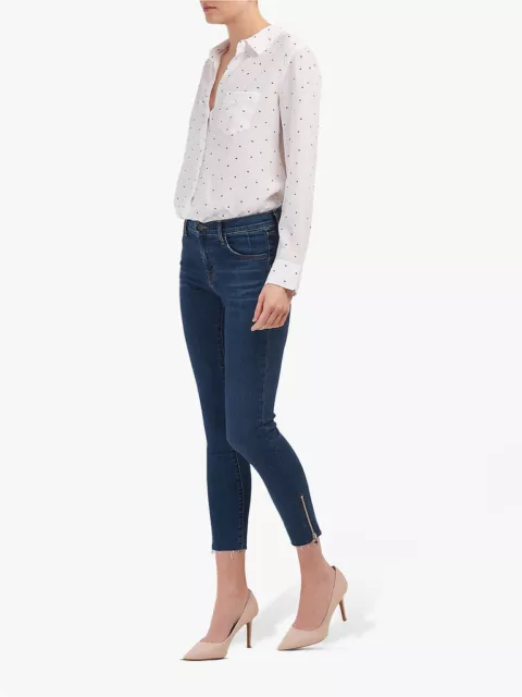J BRAND Womens Jeans Skinny Cropped Casual Soft Blue Size 25W