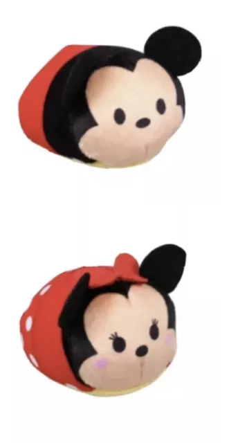 Disney Tsum Tsum Plush Toy Bundle, 3x2.25x2 in. Mickey & Minnie Mouse - New
