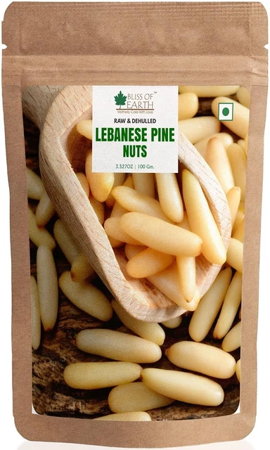 Pinocchi libanesi biologici e naturali senza guscio Chilgoza buono per il cuore 100 g