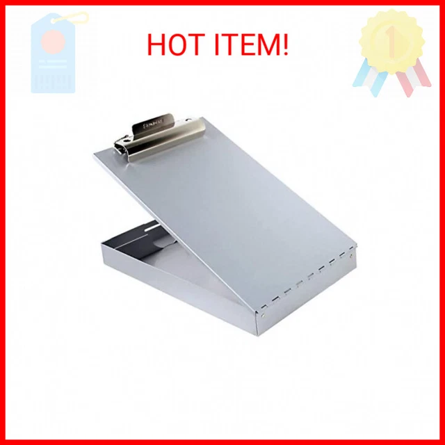 Saunders Recycled Aluminum Redi-Rite Storage Clipboard with Self-Locking Latch