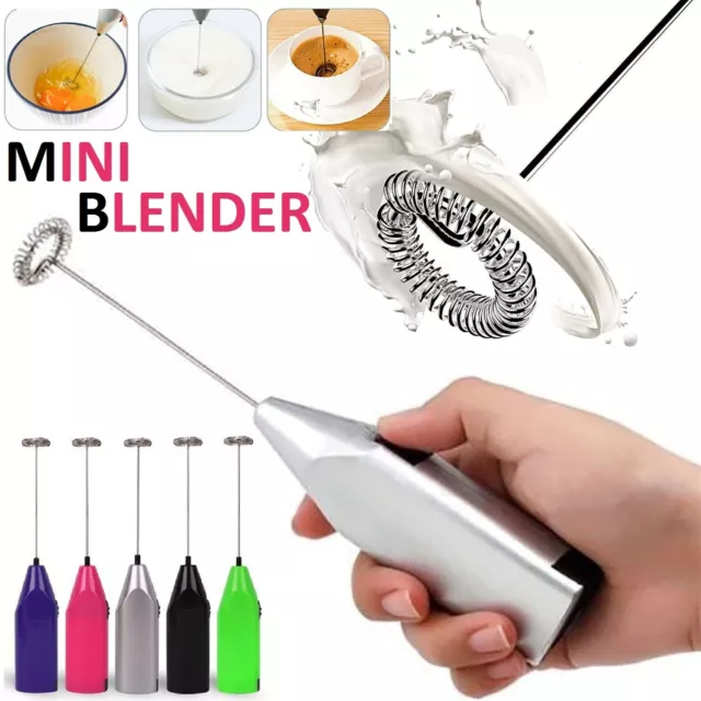 Mini Foamer Kitchen Tool Milk Frother Egg Beater Stirrer Whisk Mixer Electric AU