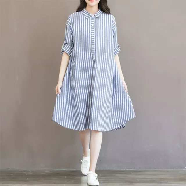 Striped Dress Lining Dress For Pregnant Maternity Women Clothes