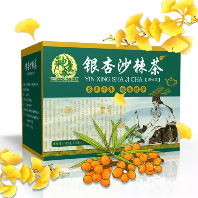 Ginkgo Té de Espino Blanco Polen de Pino Morera Semilla de Cassia 45g