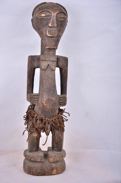 African tribal art, Songye Statue from Democratic Republic of Congo.