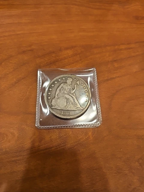 1871 Liberty Seated Dollar