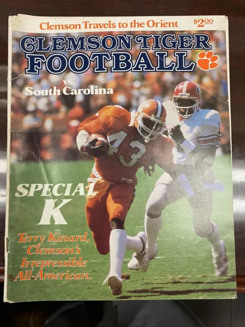 Clemson Vs South Carolina Football Program Nov. 20, 1982