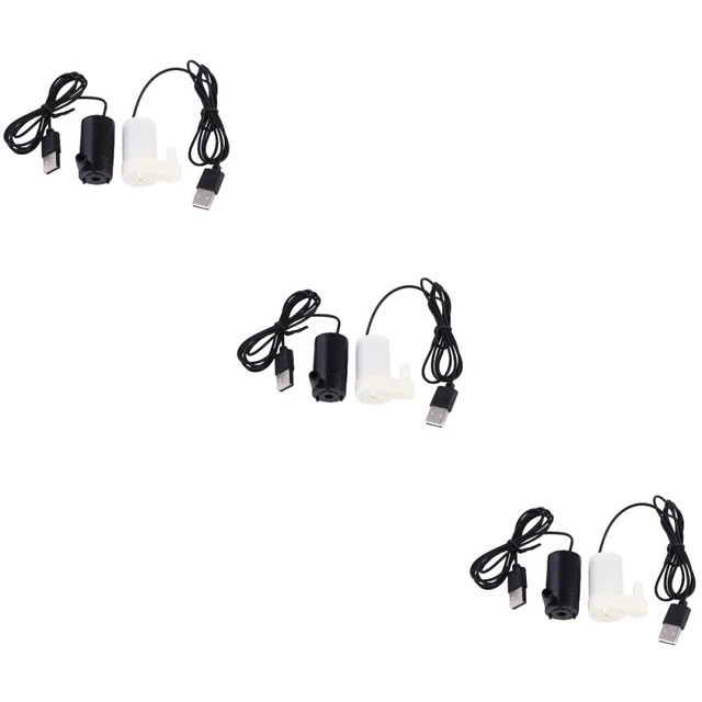 6 pcs USB 5V Plunger Pump Miniature Submersible Pump with 1M Power Cord for
