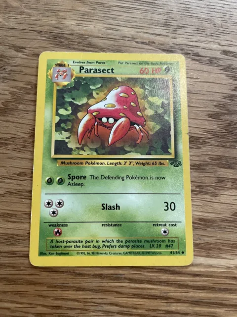 Parasect Jungle, 41/64 Pokemon Card.