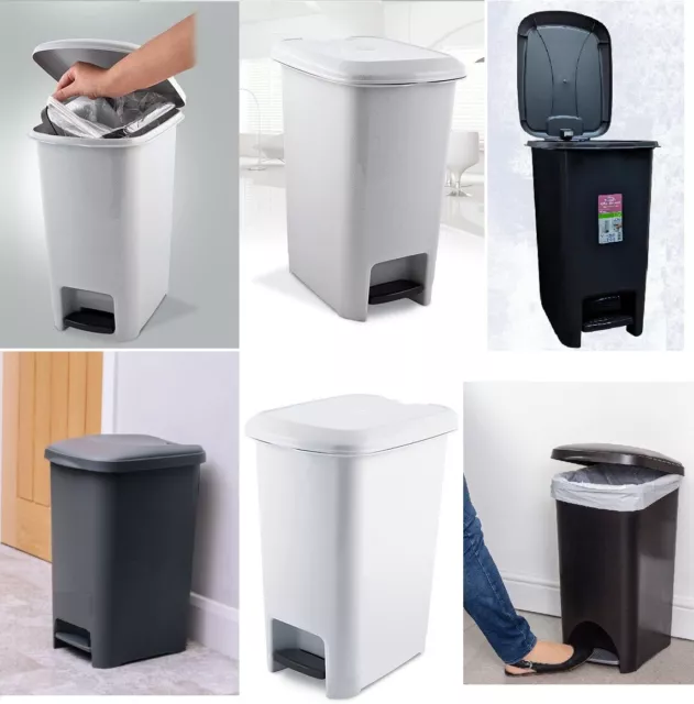 Large Pedal Bins Waste Garbage Recycle Trash Office Home Indoor Outdoor Dustbin