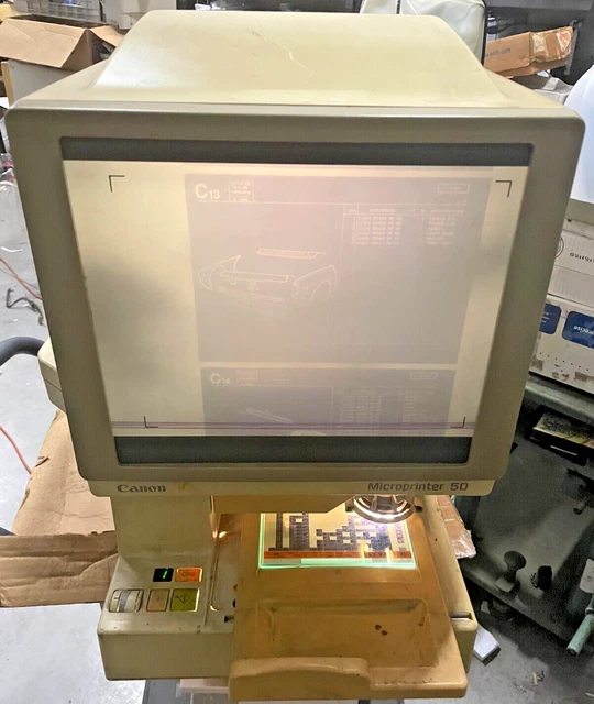 CANON MICROPRINTER 50 Microfiche Reader/Printer w/29X Lens, M32033 £274 ...