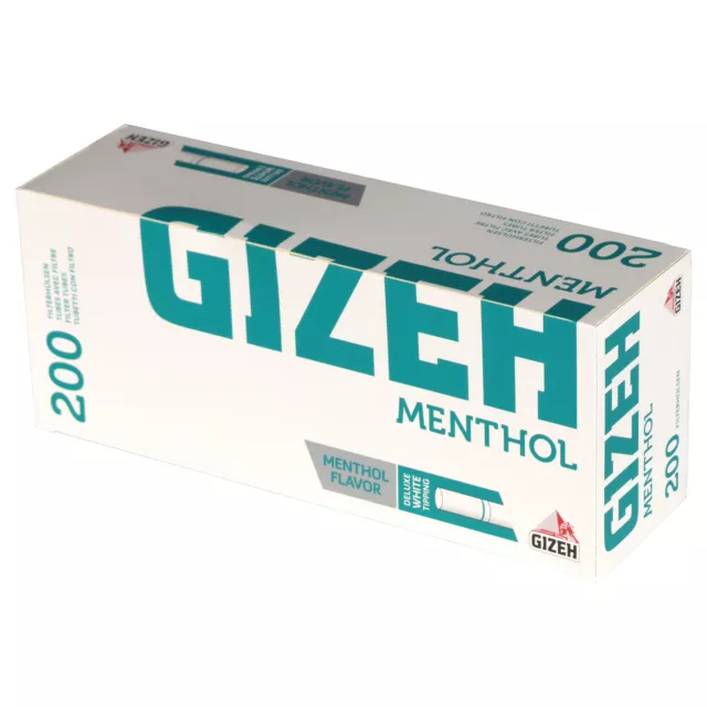 Gizeh Menthol Hülsen - Zigarettenhülsen Stopfen Filterhülsen Variante Filter NEU