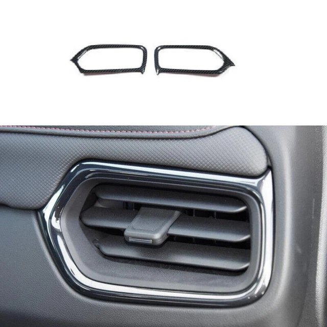 For Chevy Equinox 2018-2023 Carbon Fiber L&R AC Air Outlet Vent Cover Trim 2pcs