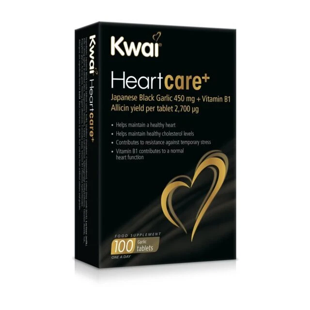 KWAI 450MG HEARTCARE Black Garlic Vitamin B1 Tablet 100 Count £11.99