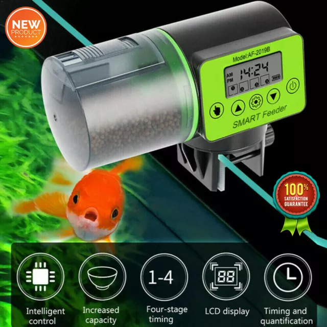 Neuf Distributeur Automatique de Nourriture pour Poissons LCD Numérique