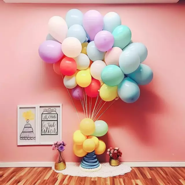 100 balloons pastel macaroon balons latex helium birthday shiny balloons decor