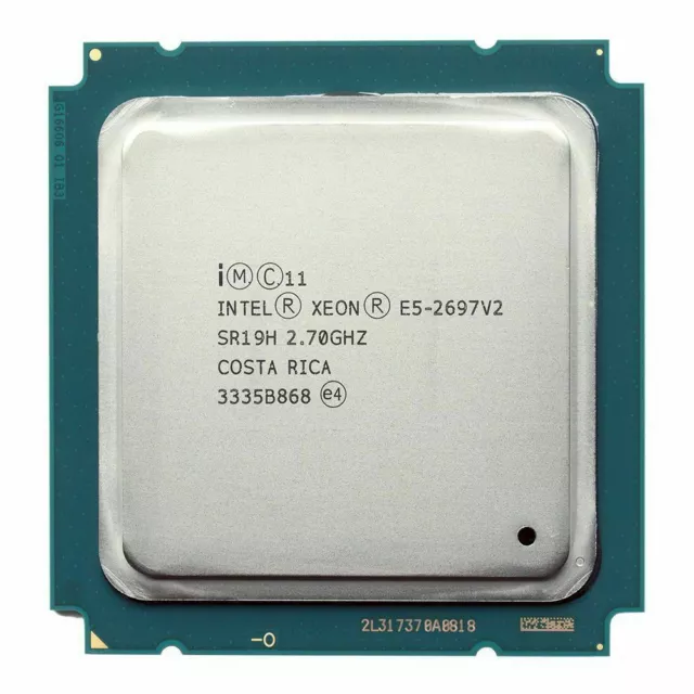 Intel Xeon E5-2697 V2 2.7Ghz 12 Core 24 Threads LGA2011 SR19H CPU Processor