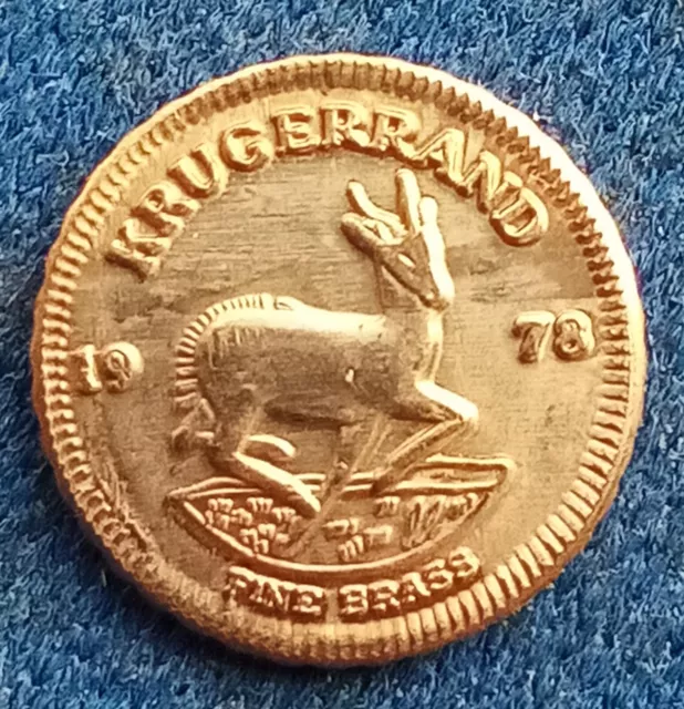 61-02) Pièce OR mini Krugerrand 1978