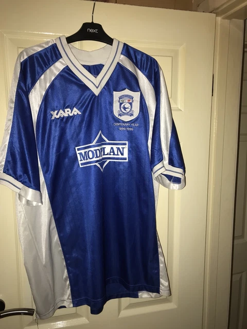 CARDIFF CITY FOOTBALL Club Retro Home Shirt Modplan Medium