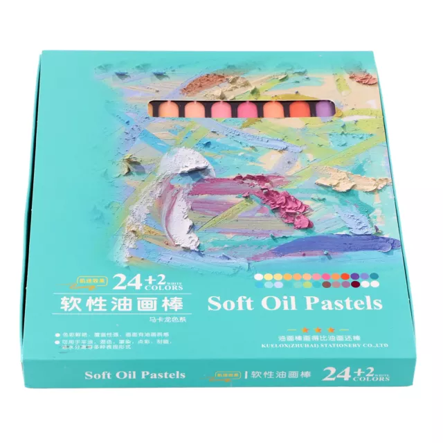 24+2 Oil Painting Stick Set Soft Oil Pastel Crayon Children Art 8724Mk2 8724MK+2