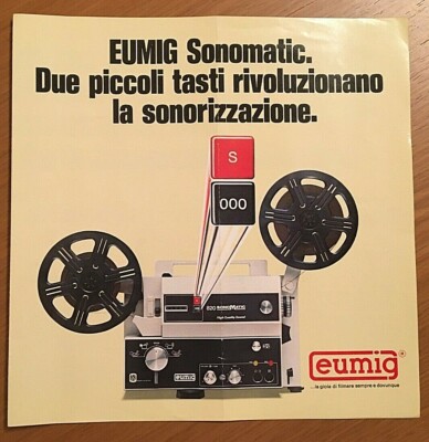 Bertoni proiettore vintage eumig sonomatic design bertone cassette come da foto 