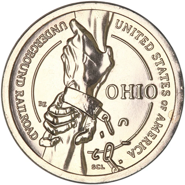 2023 D American Innovation Ohio Underground Railroad Dollar BU