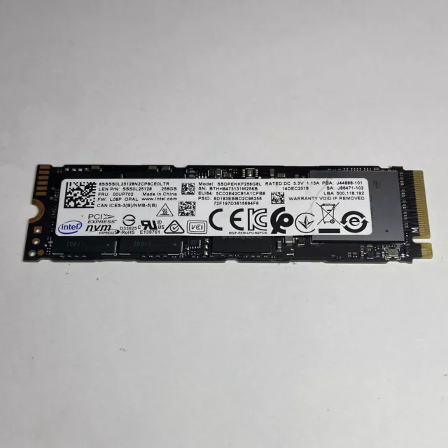 Intel SSDPEKKF256G8L - 256GB M.2 PCIe NVMe 2280 MLC 3D-Nand SSD Solid State