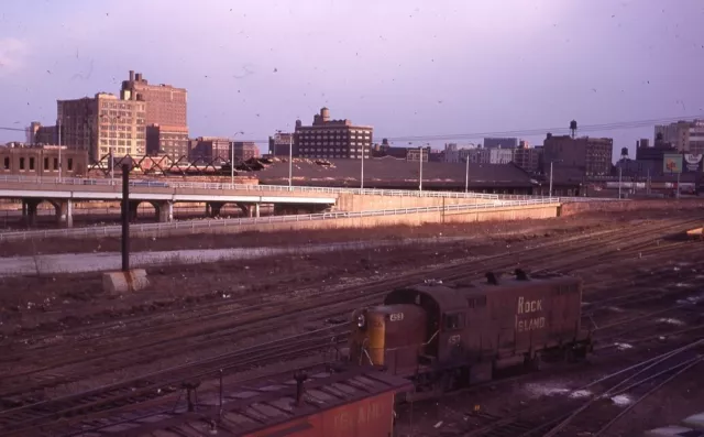 CRIP ROCK ISLAND Railroad Train Yard Locomotive CHICAGO IL Photo Slide 6