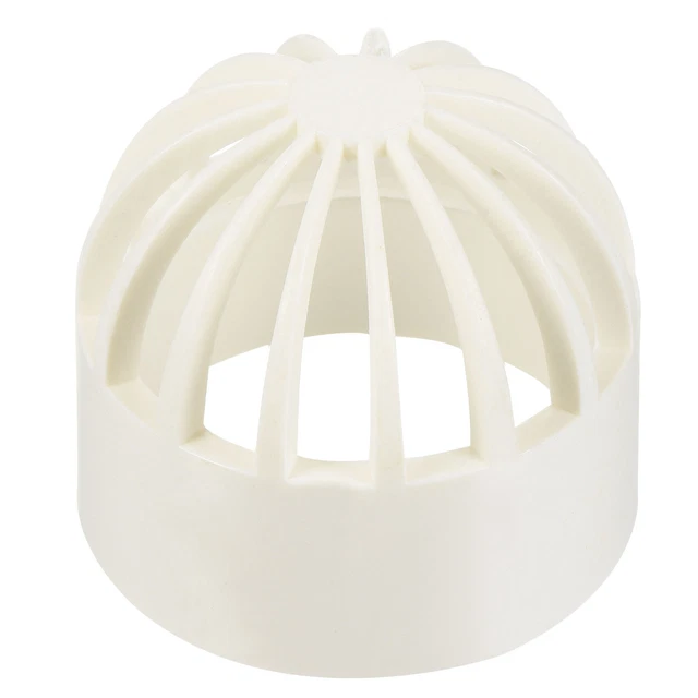 1Pcs 40mm ID Tank Filter Guard Cover Round PVC Intake Strainer Net Cap White