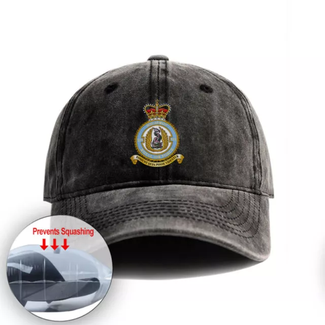 Vintage No. 19 Squadron RAF Baseball Cap Unisex Denim Hat Adjustable Dad Hat