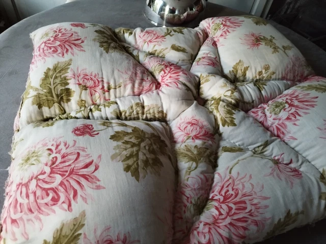 ANCIEN ÉDREDON/COUVRE LIT en duvet/Plumes-bébé/Enfant EUR 90,00