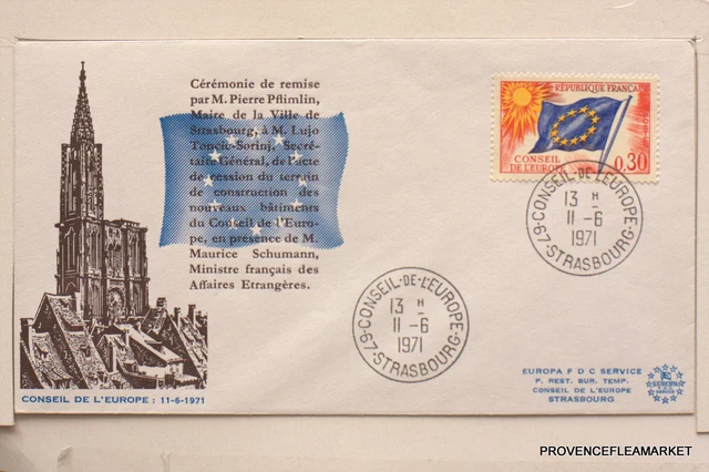 co46  CONSEIL DE L EUROPE TERRAIN NOUVEAUX  BATIMENTS    1971