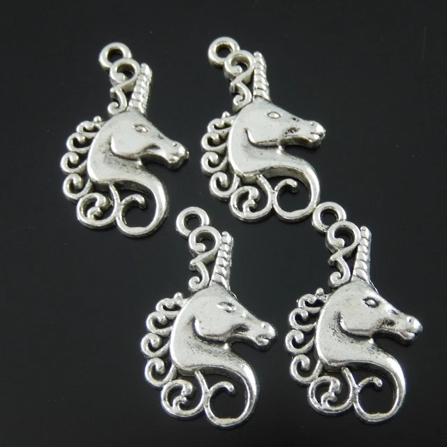 50 Stück Antiqued Silber Schön Pferdekopf Charms Dangles Anhänger 22x15mm 37233