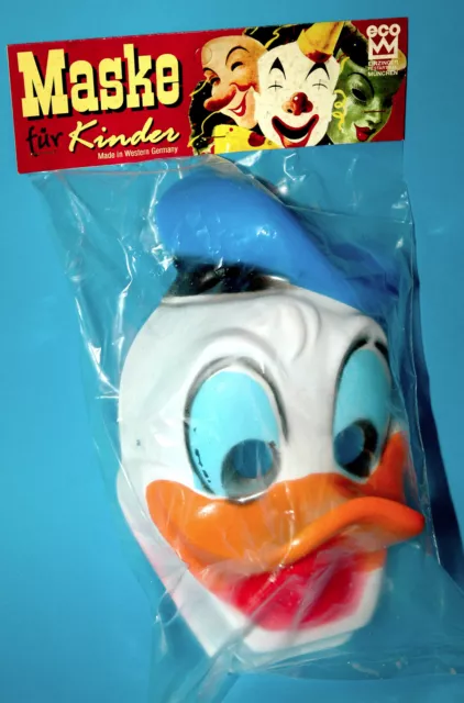 Old Carnival Mask Disney Donald Duck Children 70s Masque Rarity 3